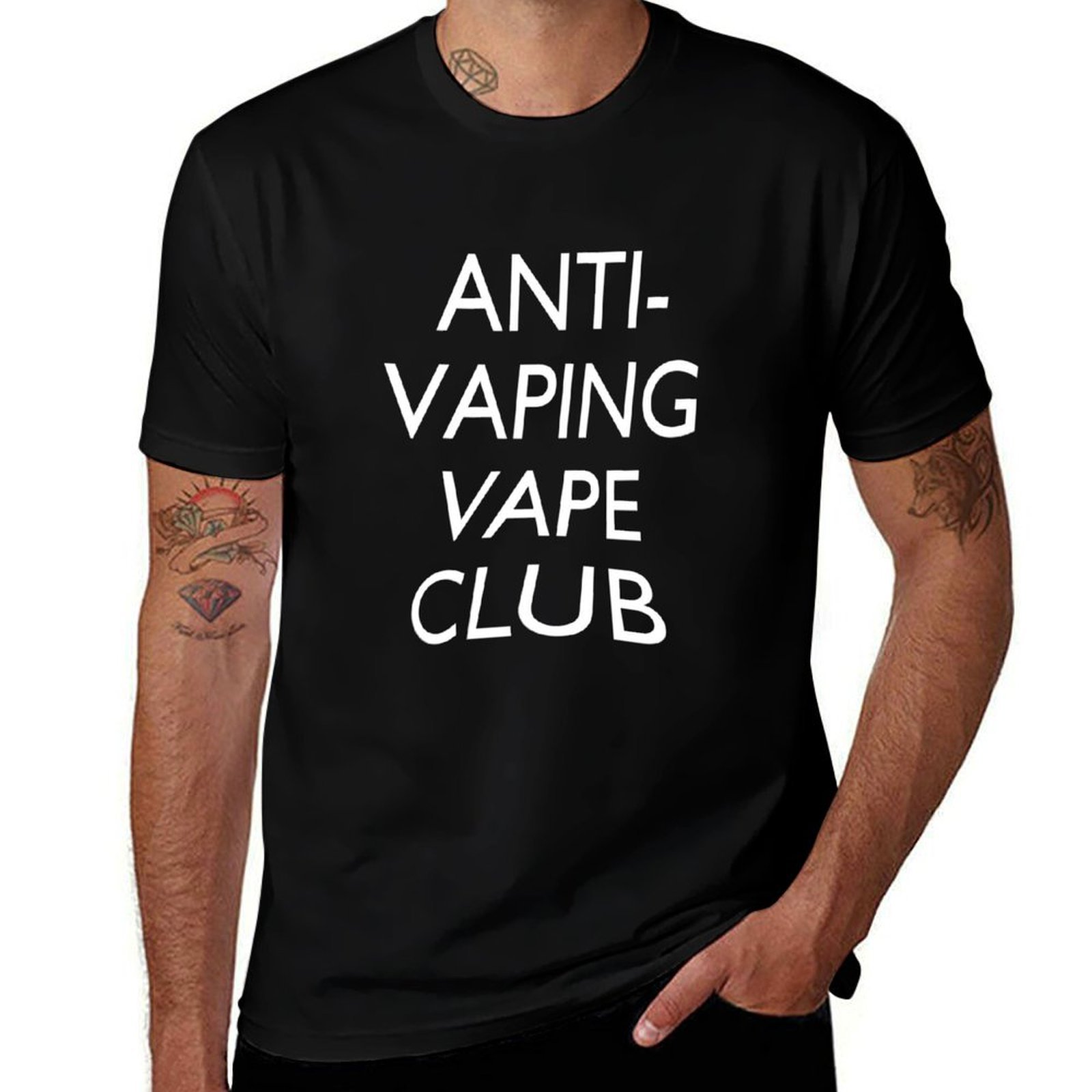 Kaos Anti-Vaping Vape Club, Ka - Quick Vape ulasan dan harga