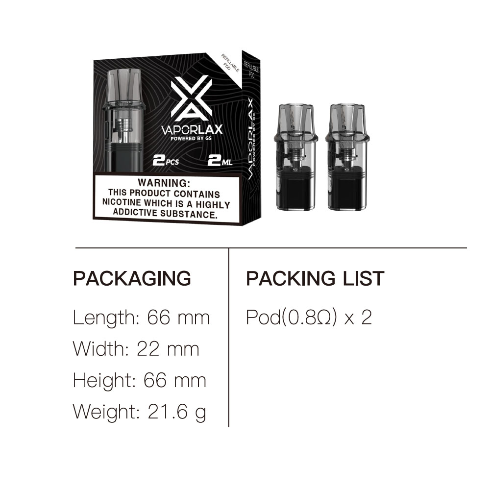 VaporLax Nano Cartridge 2ml de - Vaping Area ulasan dan harga