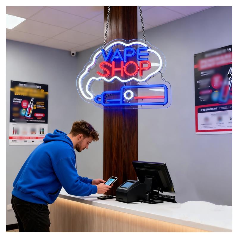 Tanda Neon Bisnis Toko Vape La - Vaping Shop ulasan dan harga
